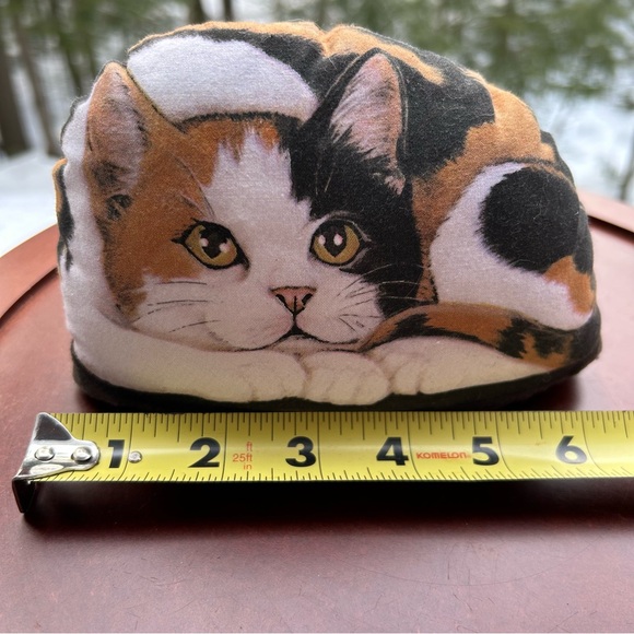 Calico Cat Door Stopper Sittin’ Kitty 2003 By Leslie Anderson | Folk Art Decor - Picture 6 of 7